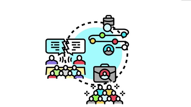 Candidate selection process identifying qualified applicants and evaluating candidates through various interview stages to recruit best employees for potential job opportunities