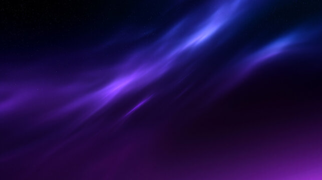 Abstract Purple Nebula and Aurora Glowing Space Background