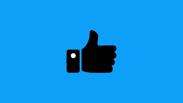 Like icon represented by a thumbs up symbol. Simple, clean, and modern design suitable for social media apps, websites, mobile interfaces, user feedback, rating systems, and digital marketing visuals.