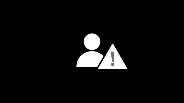 Warning icon symbolizing alert, caution, and potential risk. Simple and recognizable design used for error messages, system alerts, safety notices, and modern UI/UX interfaces.