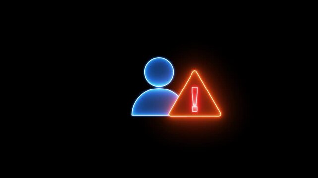 Warning icon representing alert, caution, error, and important notice. A clear visual symbol commonly used for system messages, safety alerts, notifications, and UI/UX interfaces.