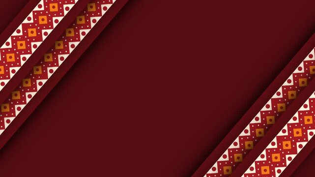 Traditional Hispanic Heritage Month Background with Elegant Latin American Geometric Pattern.