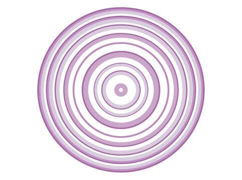 Abstract Purple Concentric Circular Pattern