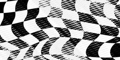 Fototapeta premium Checkered flag wave on white background design for sport race championship vector illustration.