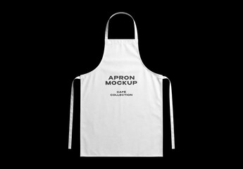 Flat-Lay Apron Mockup For Branding And Apparel Design