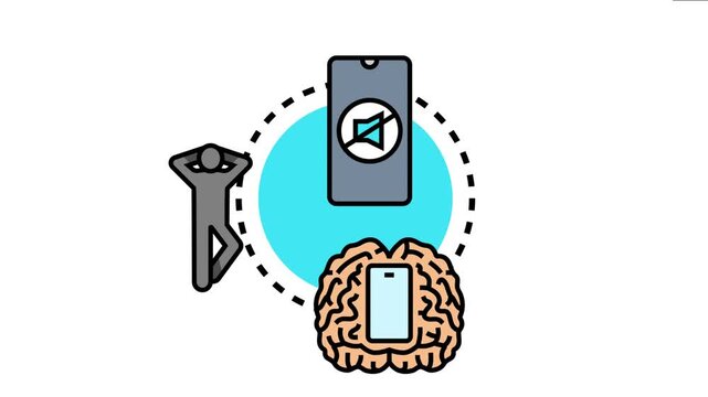 Person finding inner peace and tranquility, disconnecting from phone notifications and external noise to manage uncertainty and prioritize mental well being