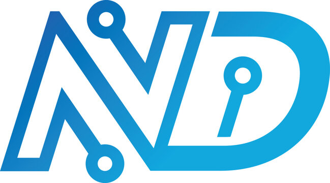 Vector ND technology logo