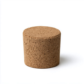 Natural cork stopper with visible texture