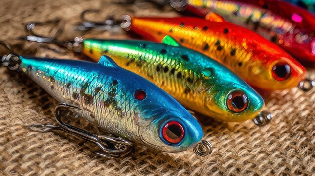 Freshwater tackle for targeting gamefish like bass, trout, and pike