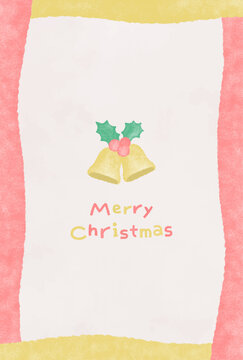水彩風クリスマスポストカード