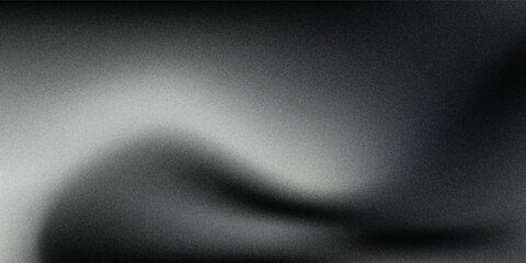 Black dark gray silver white wave abstract background for design. Light wave, wavy line. Ombre gradient. Noise rough grungy grain brushed metal metallic effect.eps10 © Buhari