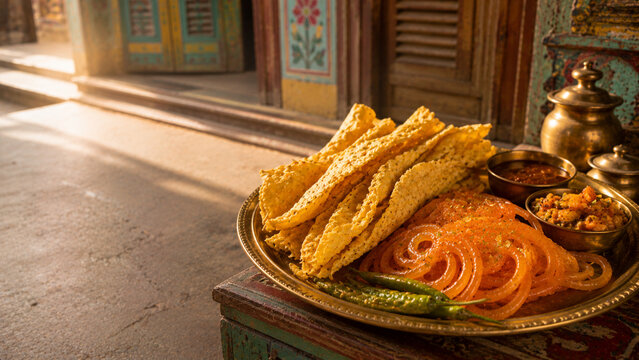 Gujarati Jalebi-Fafda