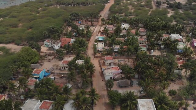 Drone shot of Rameshwaram