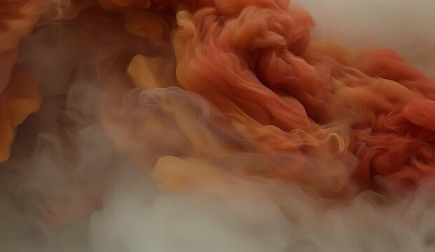Abstract swirls of orange and cream create a fluid, dreamy, textured background