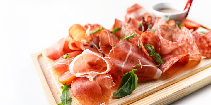 Charcuterie Board With Cured Meats