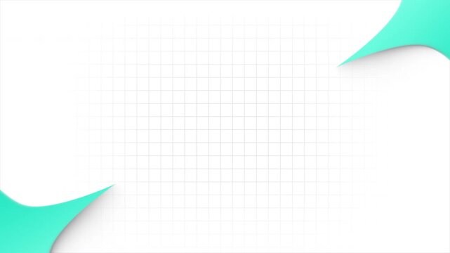 diamond shape rotating animation on white background, abstract geometric looped animation, simple abstract sea blue gradient background