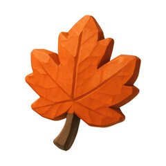 Fototapeta premium PNG Autumn maple leaf illustration.