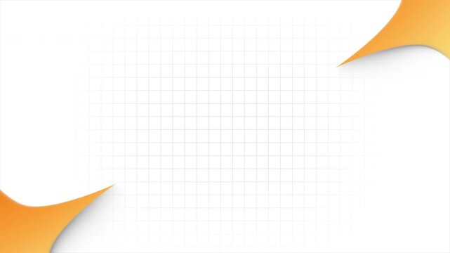 diamond shape rotating animation on white background, abstract geometric looped animation, simple abstract orange gradient background