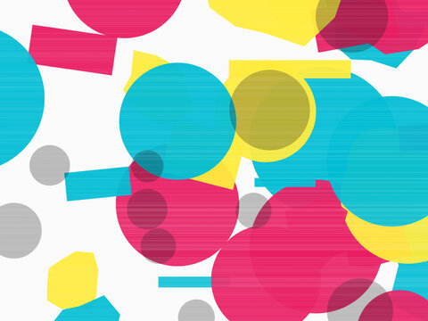 Indie Zine Risograph Pattern Print Style Background