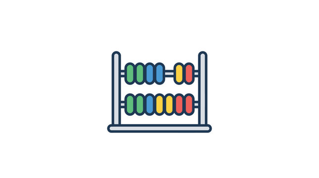 Colorful abacus for counting numbers.