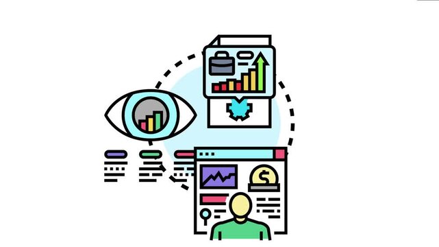 Business strategy benchmarking process analyzing market performance and comparing data for improvement, including goal setting, measurement, and optimization