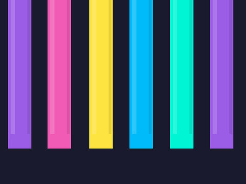 Colorful Reading Ribbons Vertical Pattern
