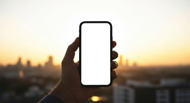 Smartphone screen mockup 