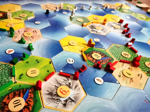 Brettspiel Siedler von Catan mit Seefahrer als Erweiterung von Klaus Teuber