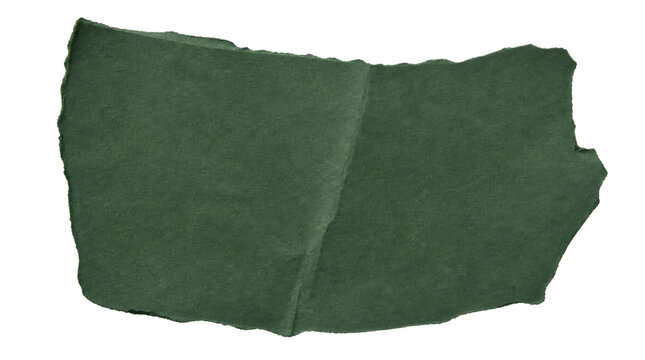 Torn Green Paper Texture Overlay with Rough Edges and Fold