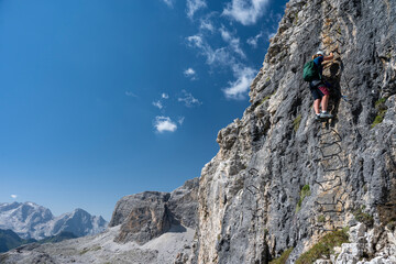 Piz da Lech – Via ferrata. Dolomites, Alps, Italy © Tomasz Warszewski