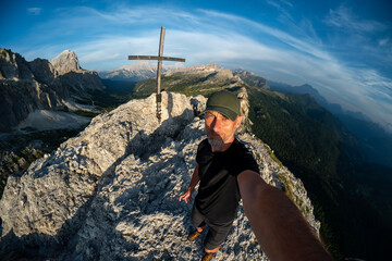 Sass de Stria, Veneto, Italy. It stands 2,477 meters high. During World War I, the area was the scene of fighting between Italy and Austria-Hungary. © Tomasz Warszewski