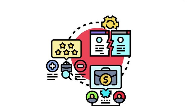 Business rivalry benchmarking detecting competitor performance strategy. Comparing companies and evaluating market position to improve operations