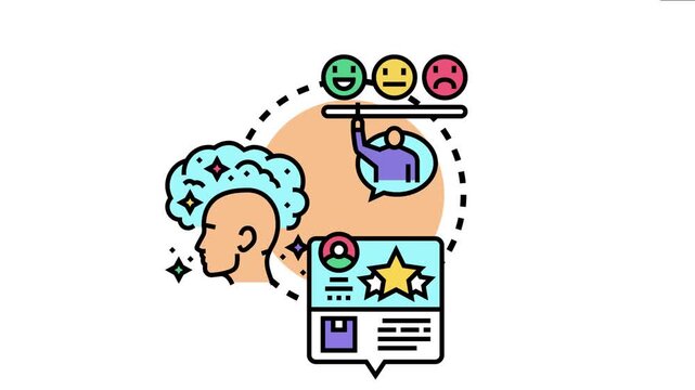 Person choosing a positive facial expression on a rating scale, reflecting customer satisfaction and valuable product feedback, influencing business quality improvement