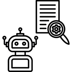 Naklejka premium Research Agent Icon