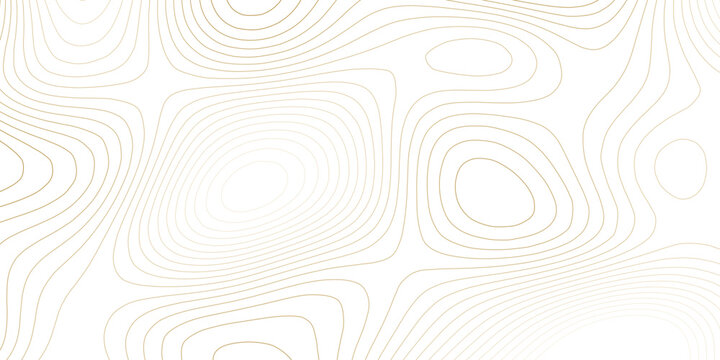 Soft golden topographic map background. Abstract faint contour lines with warm elevation glow on white. Elegant design for wallpaper, banner and cover.