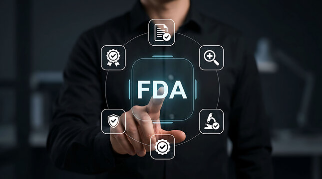 Professional touching digital screen interface with FDA regulatory compliance
