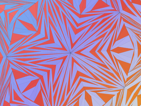 Elegant Penrose Pattern Fivefold Symmetry Background