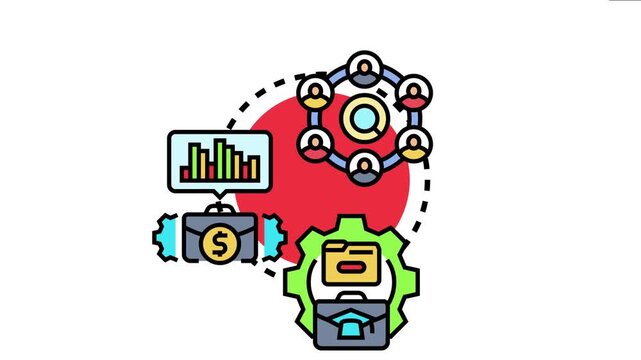 Business process mapping presenting a structured methodology for understanding and optimizing organizational workflows. Visualizing steps. Responsibilities