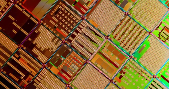 Silicon semiconductor wafer close-up. In electronics, a wafer also called a slice or substrate is a thin slice of semiconductor, a crystalline silicon, used for the fabrication of integrated circuits