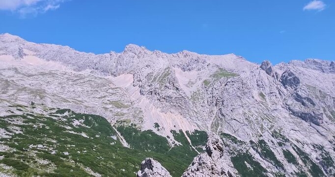 Alpine Reintal view from the Gatterl route near Zugspitze