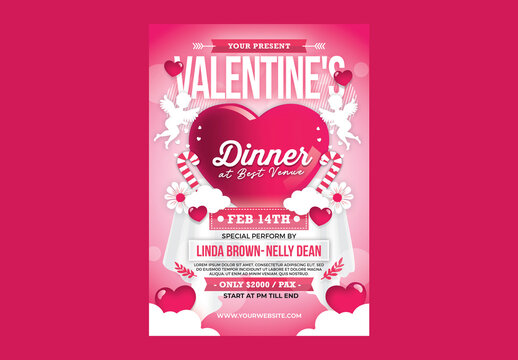 Valentines Dinner Flyer