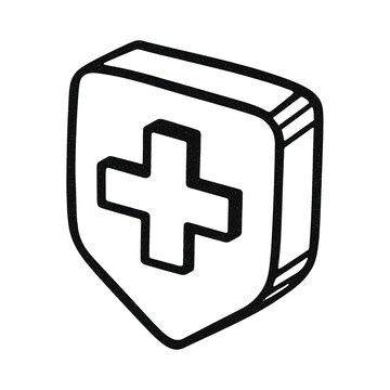 PNG Healthcare protection symbol illustration.