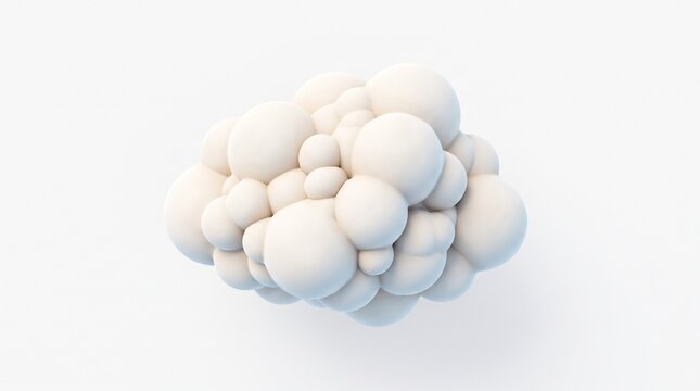 A peaceful sky filled with soft, fluffy clouds, creating a dreamy and serene atmosphere above the horizon.