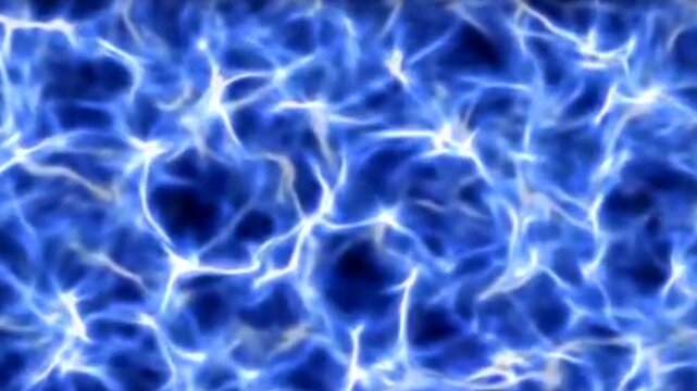 Blue Electric Plasma Waves Flowing Abstract Background Motion Video
