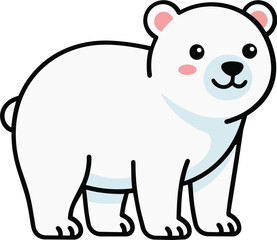 Obraz premium Cute_polar_bear