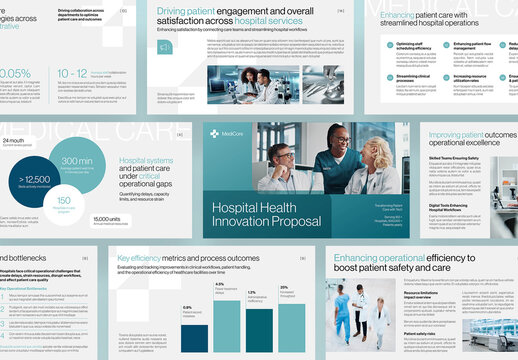Hospital Presentation Template for Medical, Doctor, Nursing, Dentist, Dental & Healthcare Themes