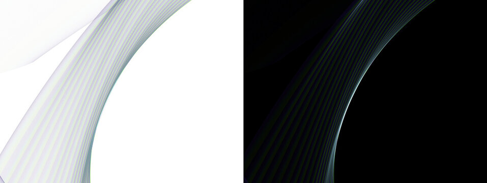 Abstract digital wave pattern with flowing lines and moire effect isolated on transparent background