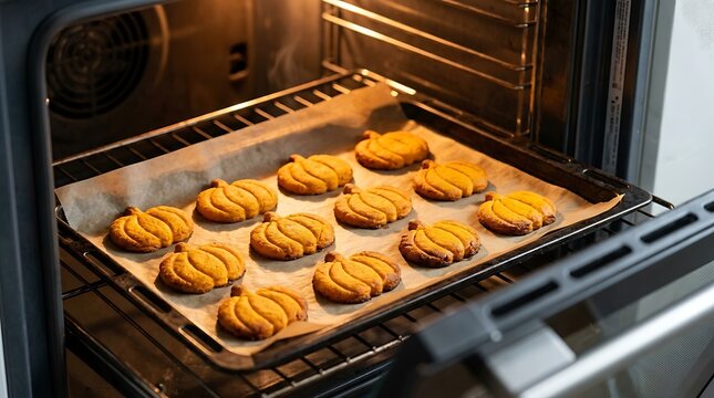 cookies in the oven