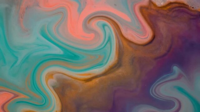 Tide Pool Color Mix Teal Coral Background