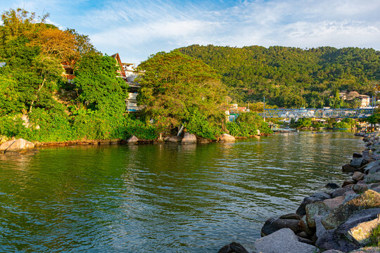 canal na Barra da Lagoa em Florian&oacute;polis - SC